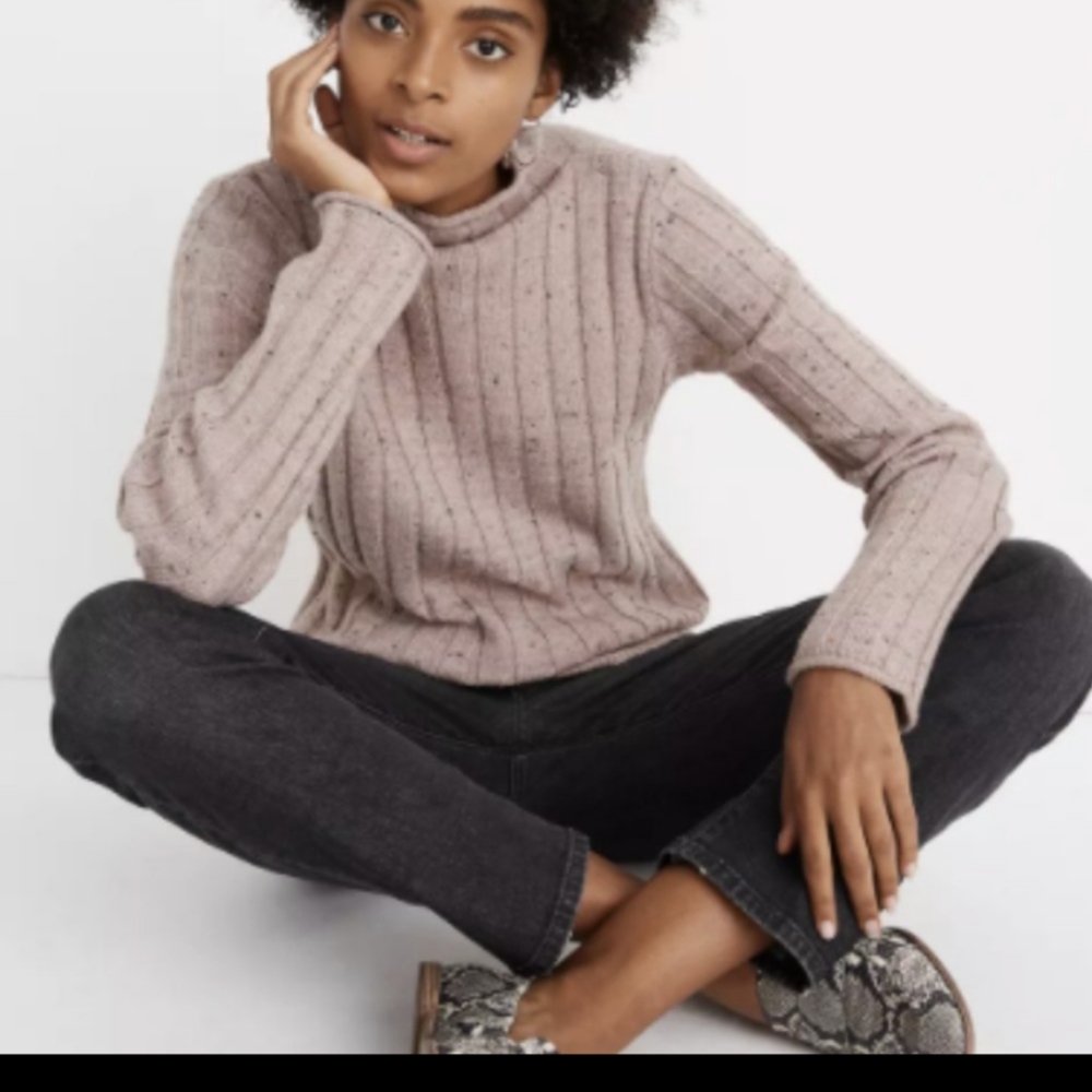 Madewell Donegal Evercrest Turtleneck Sweater in Coziest Yarn